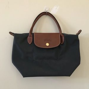 Longchamp le pliage mini gun metal